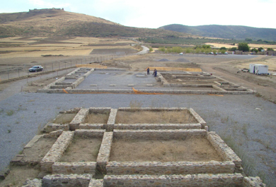 Zona del yacimiento romano para acondicionar y restaurar por Tragsa. 