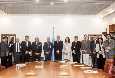 Asistentes al acto de firma del acuerdo entre la FAO y el Grupo Tragsa