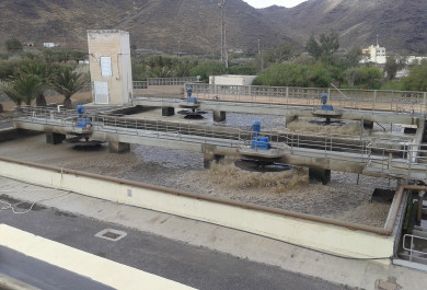 Instalación de gestión hídrica para la depuración del agua potable. 