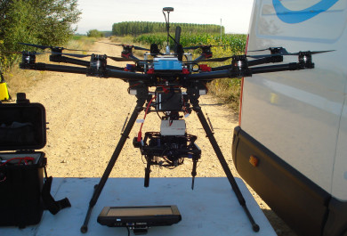 Drone controlado remótamente para proyectos de I+D. 