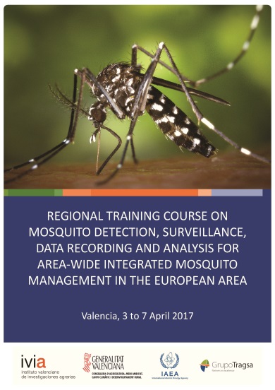 Cartel sobre el curso para el control del mosquito tigre
