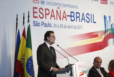 Mariano Rajoy en el encuentro empresarial España Brasil