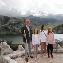 La princesa Leonor inaugura el Mirador en su honor en los Lagos de Covadonga