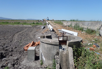 Obras para la modernización del regadío en el Canal de Orellana