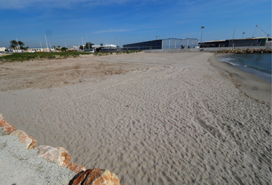 Estado de la playa Venecia tras la ejecución de los trabajos