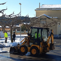 El Grupo colabora en la retirada de nieve y hielo de las estaciones de tren de ADIF