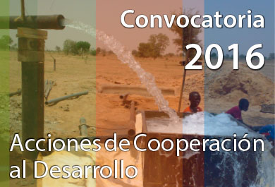 Convocatoria  Acciones Cooperación al Desarrollo 2016
