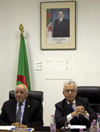 El Presidente del Grupo y el Ministro de Agricultura y Desarrollo Rural argelino.