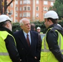 El ministro Josep Borrell visita las obras de rehabilitación de la sede de Exteriores​