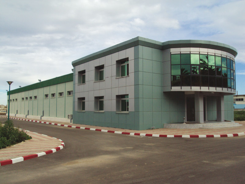 Edificio del laboratorio de ensayo de materiales de riego