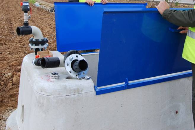 Estación de bombeo y control