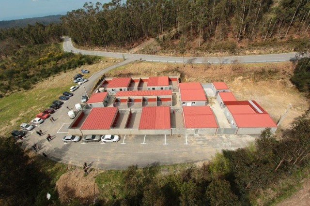 Vista aérea del centro de recogida
