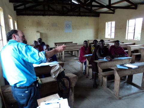 Sesión de formación comunidad masái