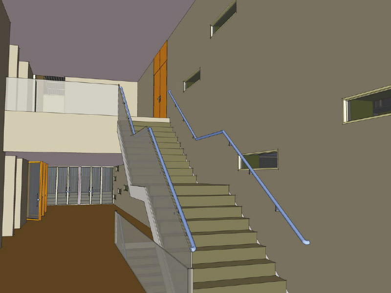 Reproducción virtual del interior del edificio