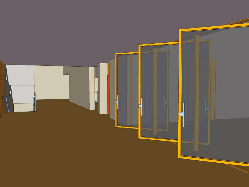 Reproducción virtual del interior del edificio