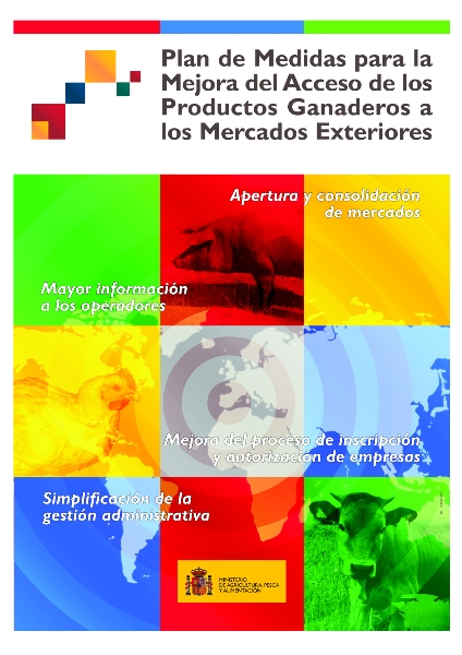 Cartel plan de medidas para la mejora del acceso de los productos ganaderos a mercados exteriores