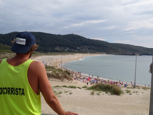 Lifeguard monitoring the beach