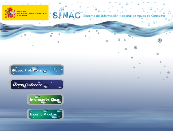 SINAC web site