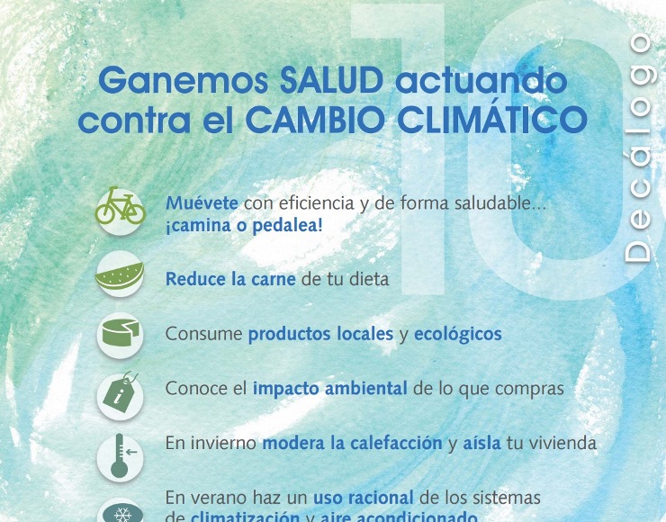 Healthy advices against climate change