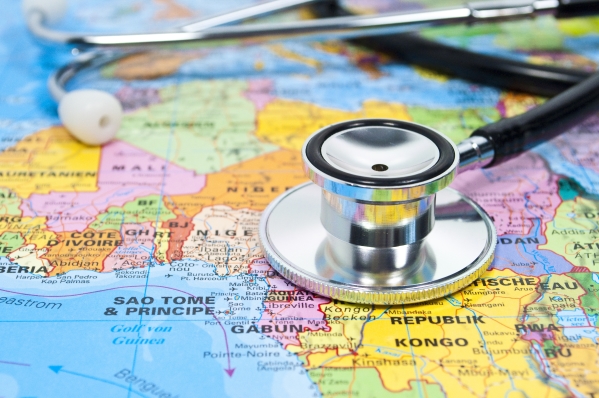 Map pointing disease risks in Subsaharan Africa