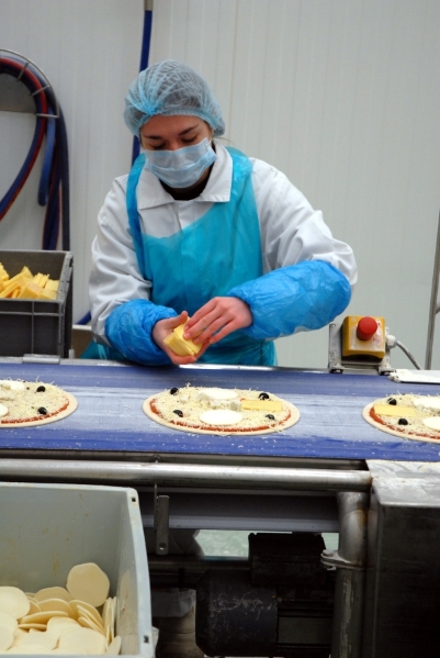 A worker in the factory