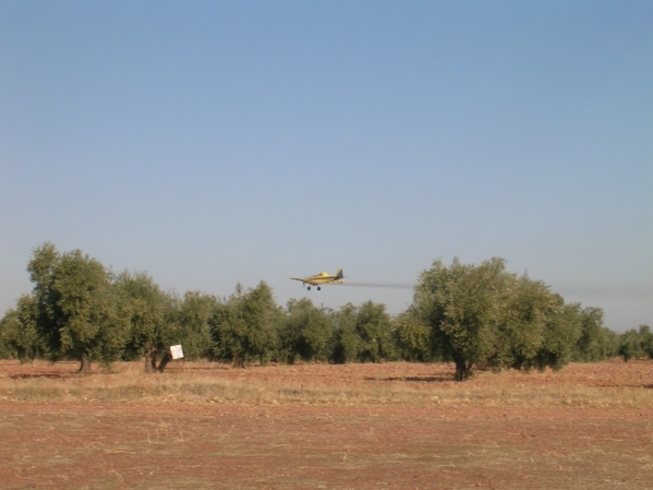A helicopter on the field