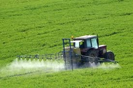 A tractor with water