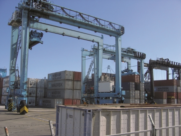 Outside the factory