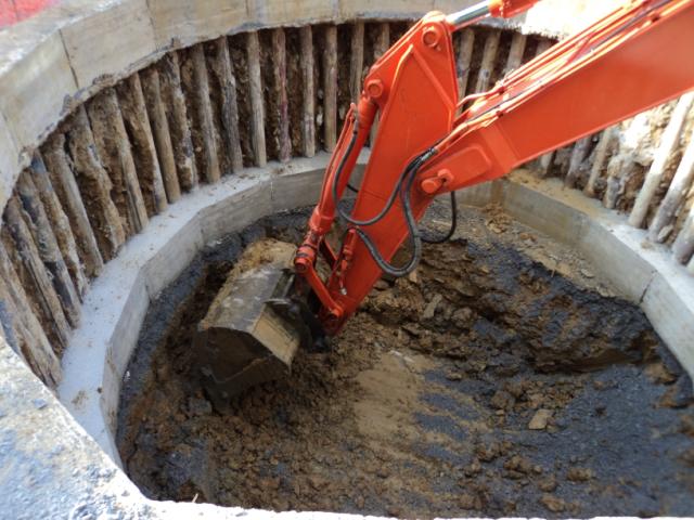 Construcción de arqueta