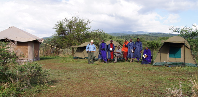 Vista campamento móvil