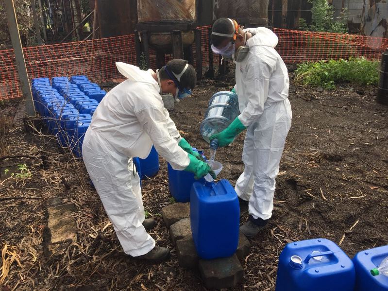 Removal of toxic waste in the 