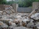 Defence works against torrential rains in the town of Ojacastro (La Rioja)