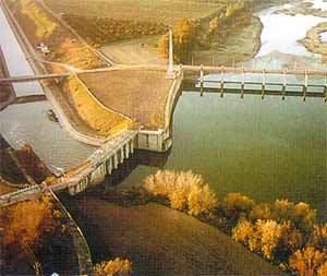 Vista aérea del río Guadalquivir