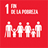 Icono del objetivo de desarrollo sostenible 01 - Fin de la pobreza