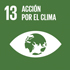 Icono del objetivo de desarrollo sostenible 13 - Acción por el clima