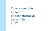 Vídeo Acciones de Cooperación al Desarrollo 2017