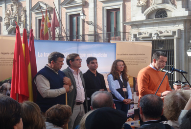 Acto oficial de la fiesta de la transhumancia en homenaje a los pastores. 