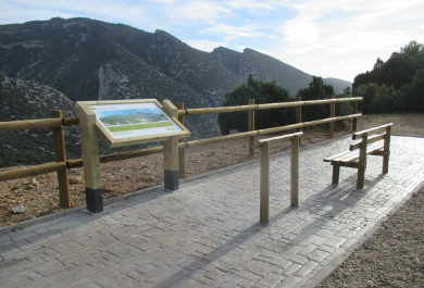 Mirador para los turistas del parque. 