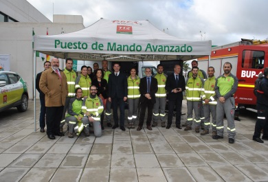 Visita oficial al puesto de emergencias territorial de Tragsa. 