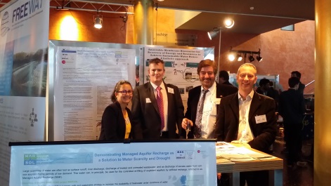 Stand de uno de los eventos de las jorndas de innovación sobre el agua. 