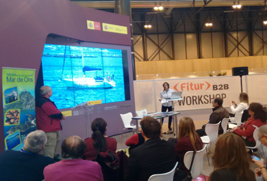 Exposición del stand gestionado por Tragsatec en FITUR. 