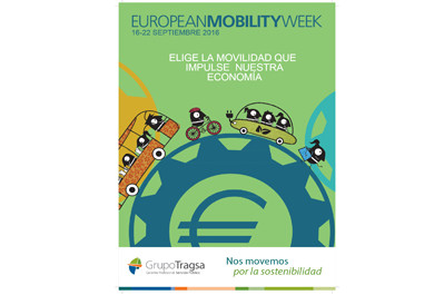 Cartel de la Semana Europea de la Movilidad del Grupo Tragsa.