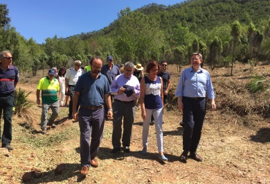 Visita de Ximo Puig a los trabajos de prevención de incendios