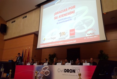 Momento de la ponencia impartida por el Grupo Tragsa