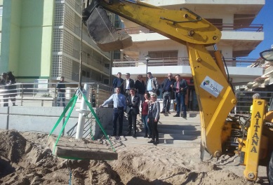 Obras de reparación de daños en el litoral de Levante