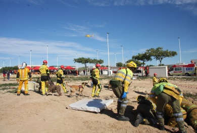 Simulacro accidente aéreo en Alicante