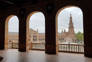 Balcón de Aragón en Plaza España Rehabilitado