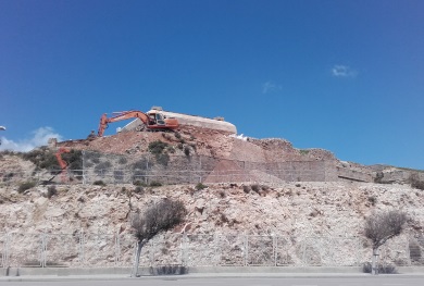 Obras en el Castillo de San Carlos