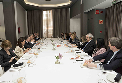 Almuerzo de trabajo organizado por Servimedia