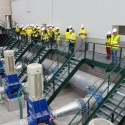 Estudiantes de la Cátedra Rafael Dal-Ré/Tragsa visitan las obras en la Zona Regable de La Armuña en Salamanca